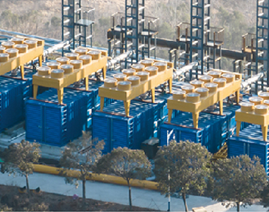 河南平頂山瓦斯發電項目（5臺1200KW發電機）